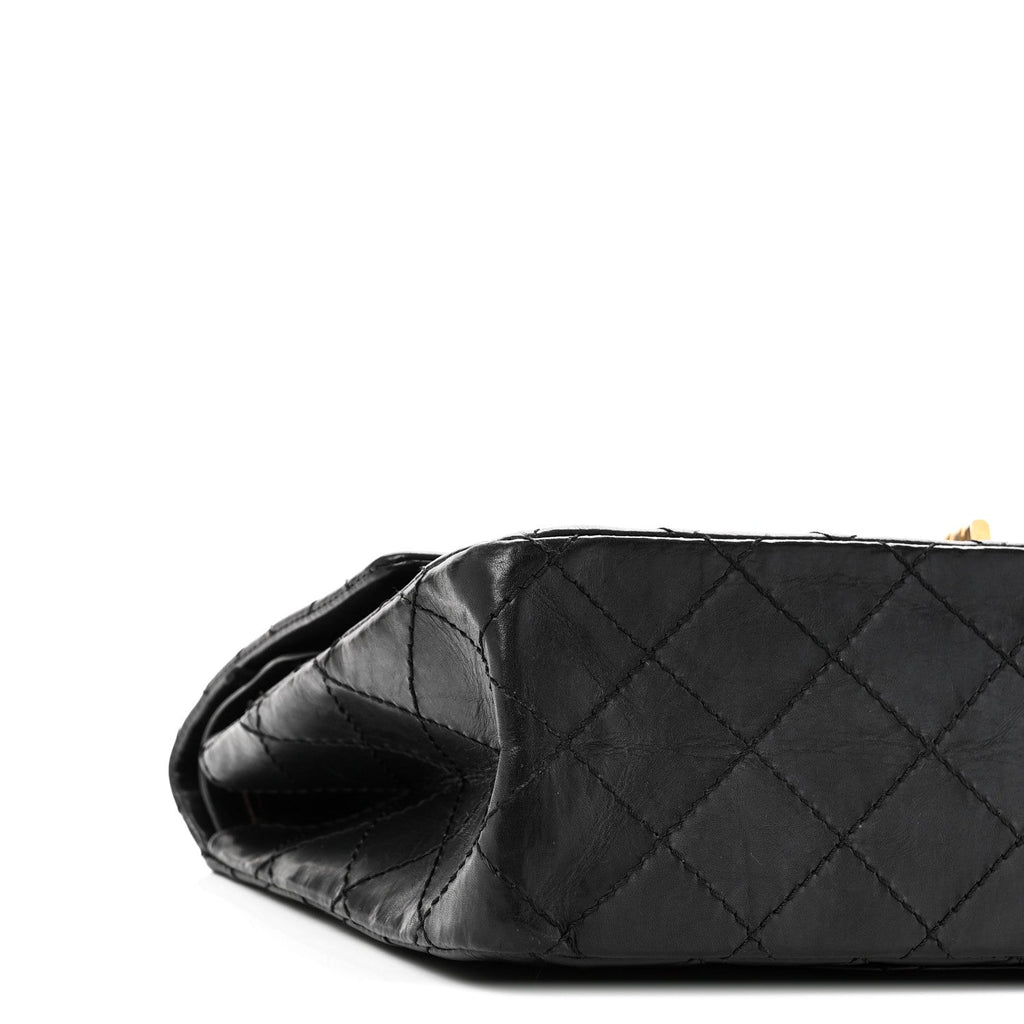 Chanel Aged Calfskin Quilted 2.55 Reissue 226 Flap Black