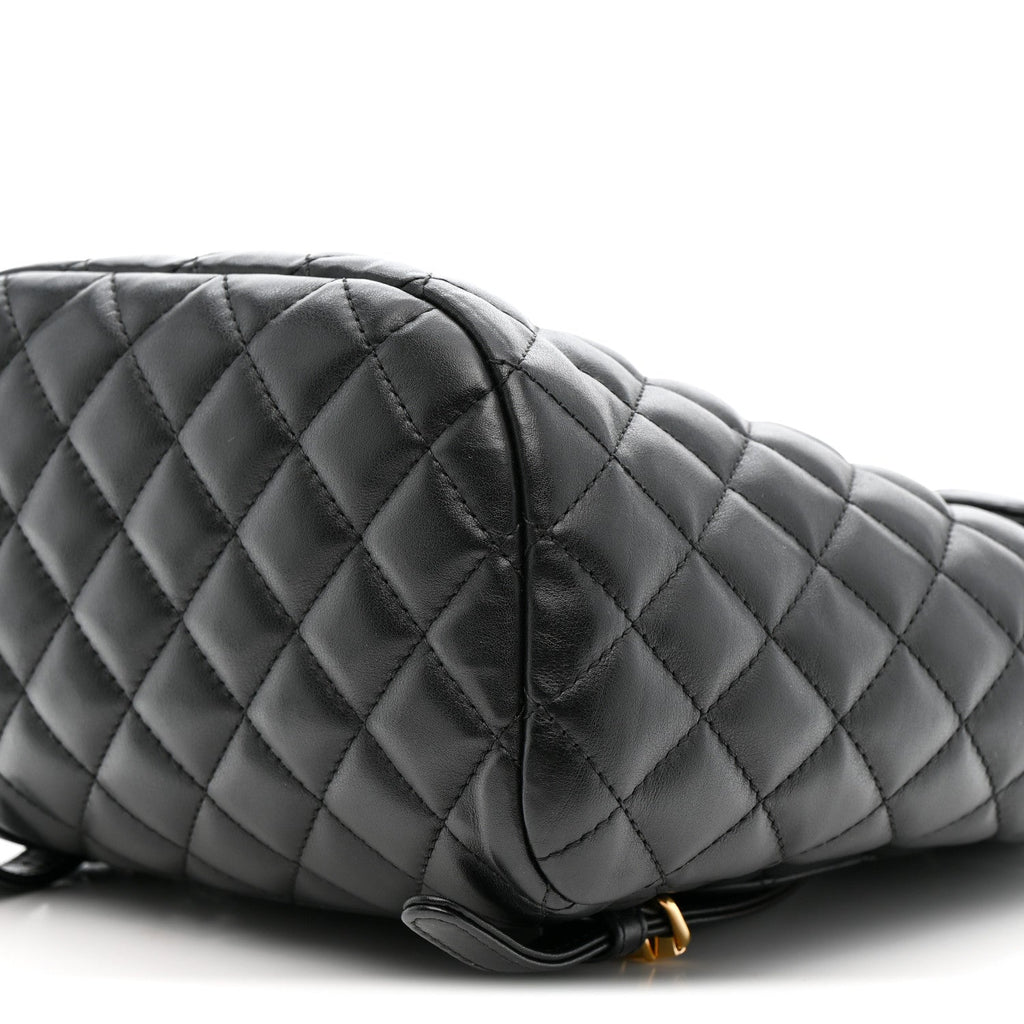 Chanel Calfskin Quilted Small Urban Spirit Backpack Black