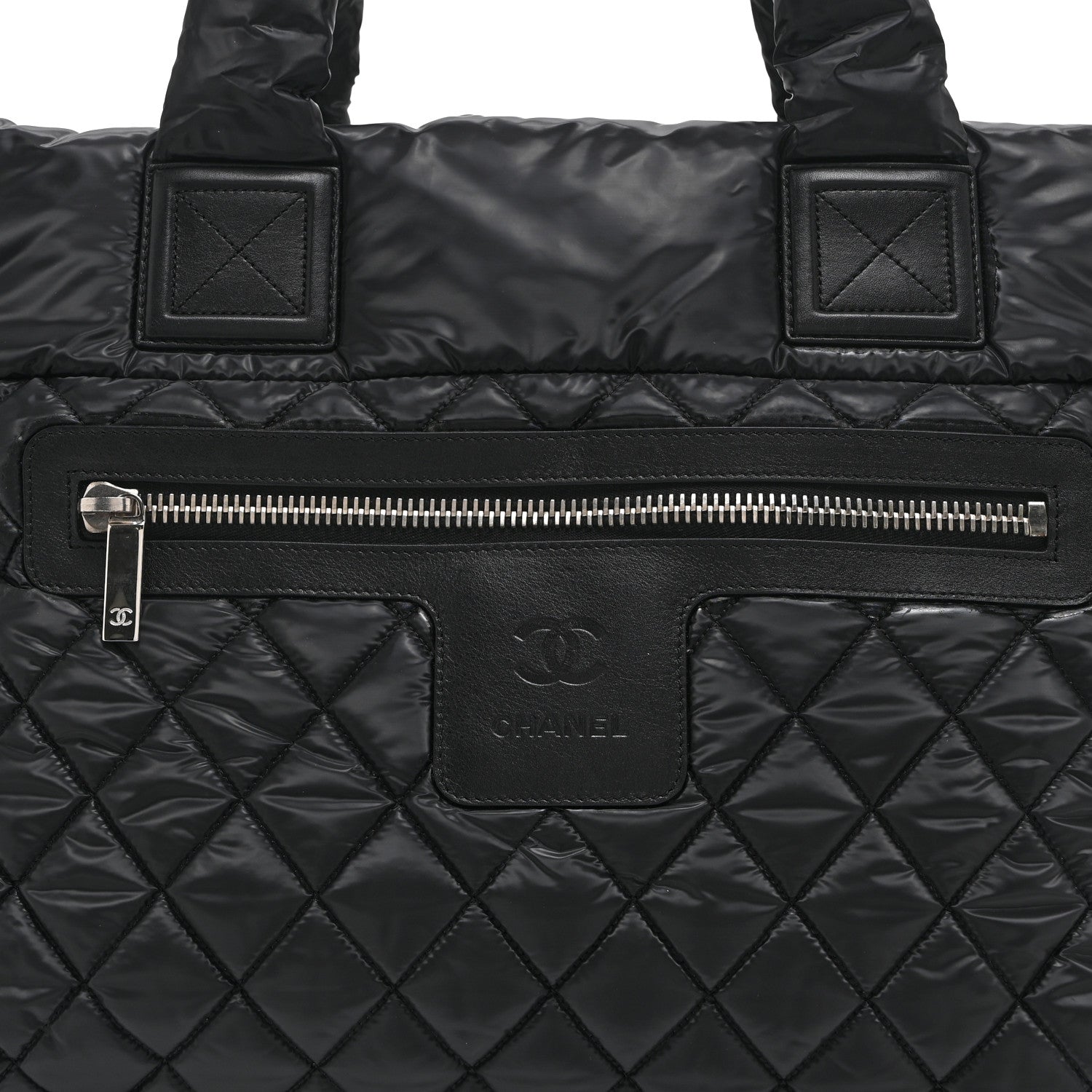 Chanel Nylon Quilted Large Coco Cocoon Tote Black