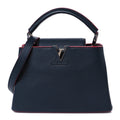 Louis Vuitton Taurillon Capucines BB Marine Rouge