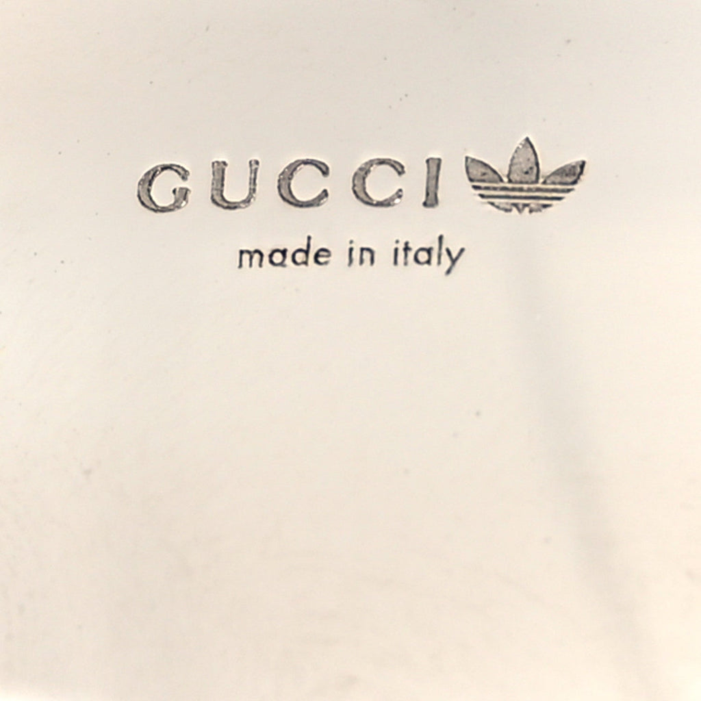 Gucci X ADIDAS Metal Enamel Cuff Bracelet S Silver Blue