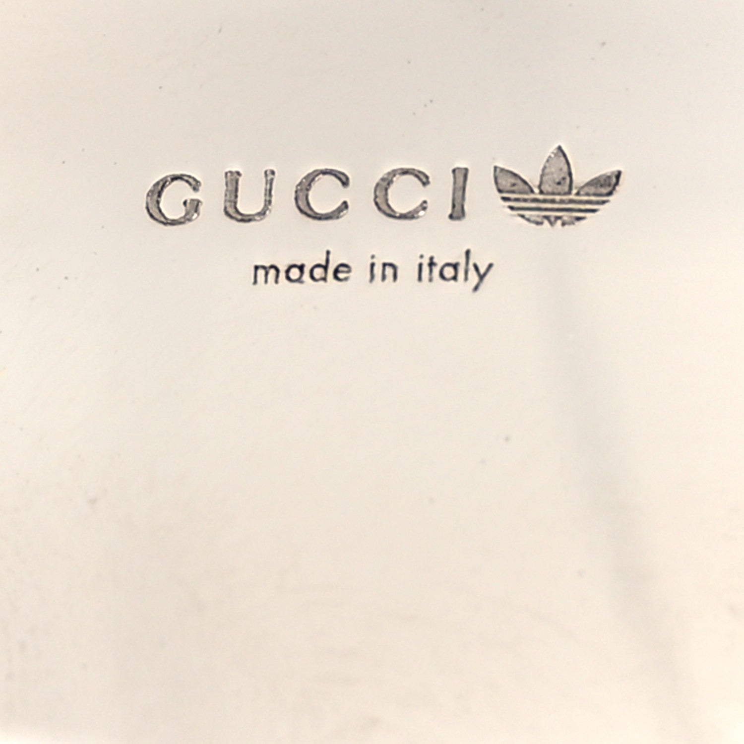 Gucci X ADIDAS Metal Enamel Cuff Bracelet S Silver Blue