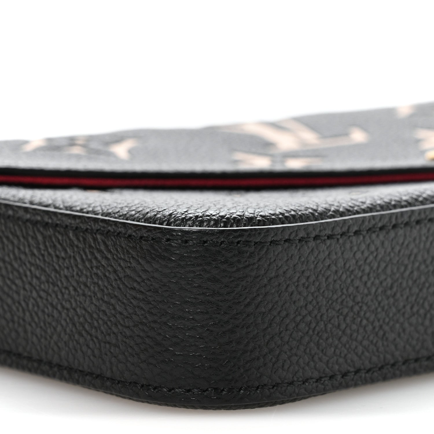 Louis Vuitton Empreinte Monogram Giant Felicie Pochette Black Beige
