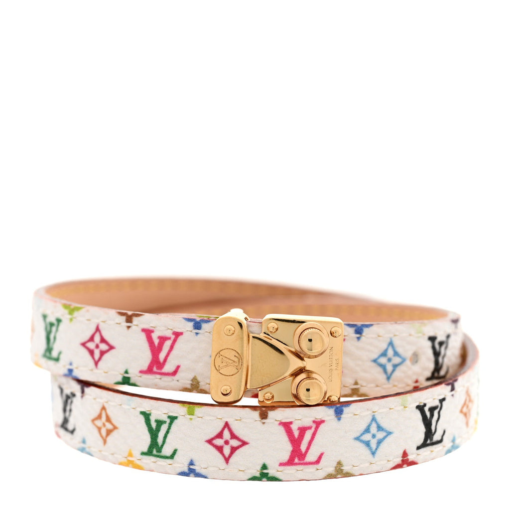 Louis Vuitton LV X TM Monogram Multicolor LV Signature Bracelet 19 White