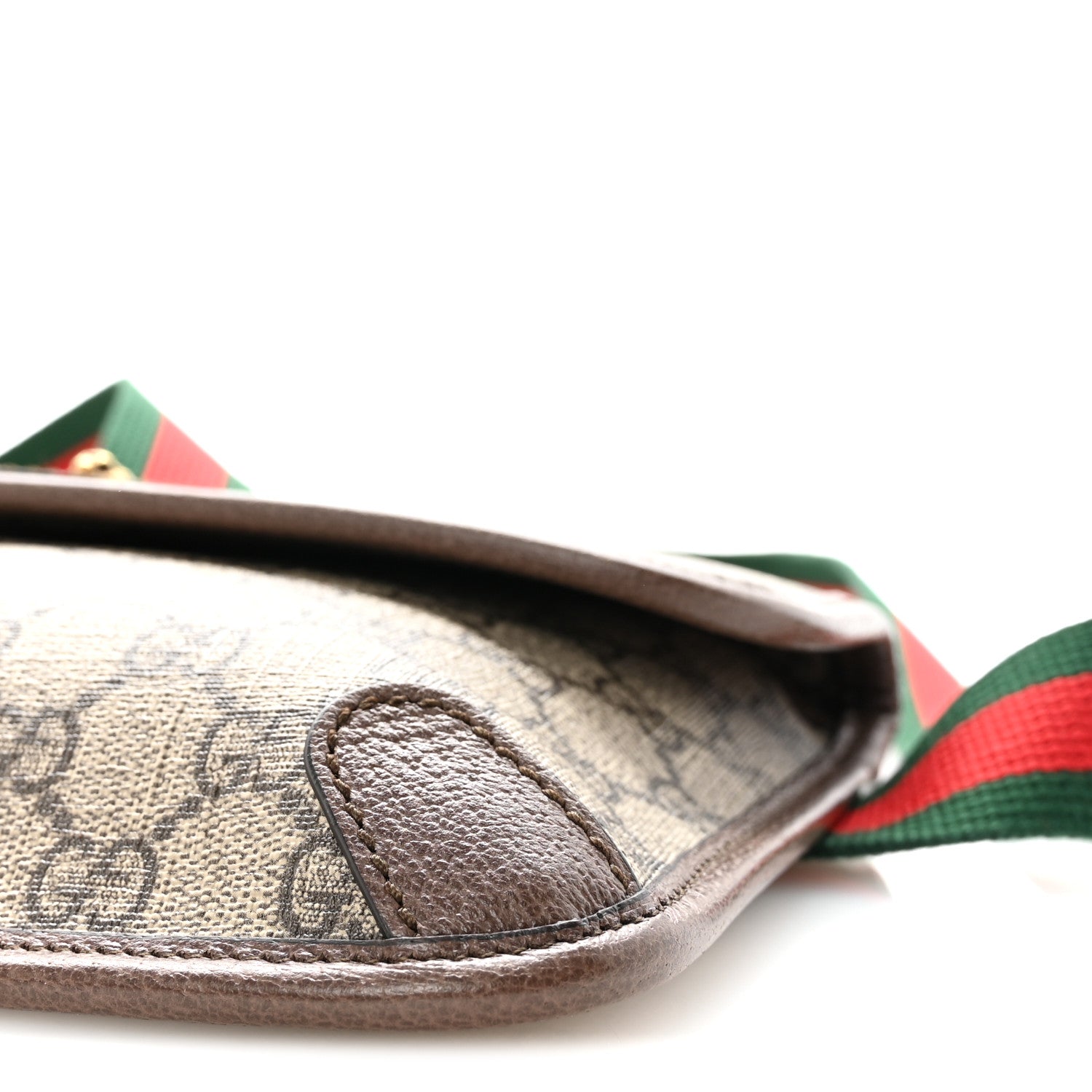 Gucci GG Supreme Monogram Neo Vintage Web Belt Bag Brown