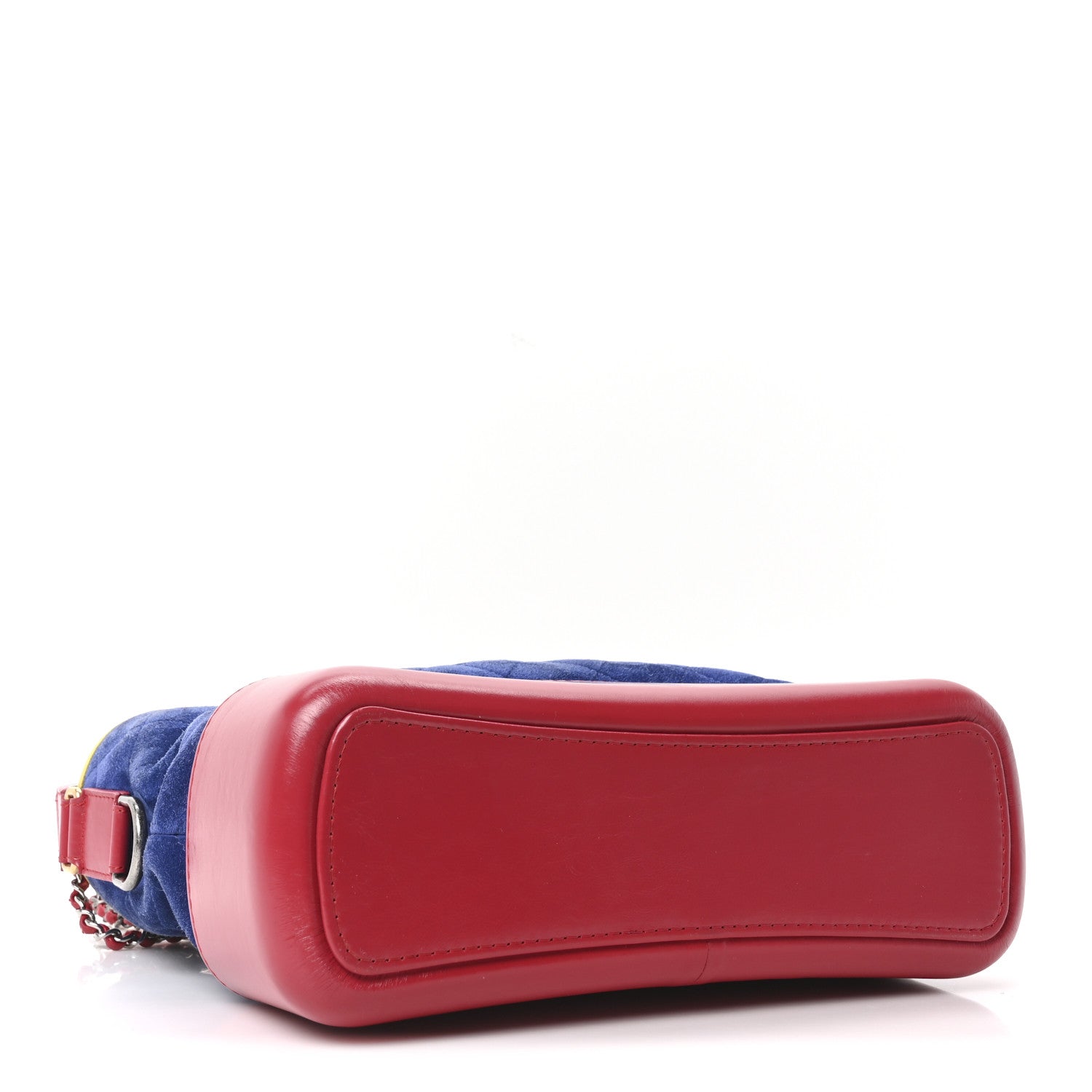 Chanel Suede Calfskin Quilted Medium Gabrielle Hobo Red Blue Yellow