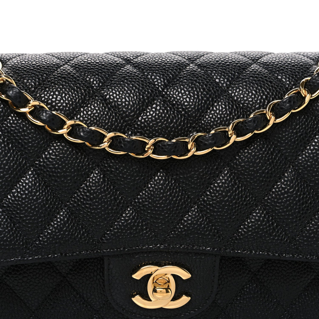 Chanel Caviar Quilted Medium Double Flap Black
