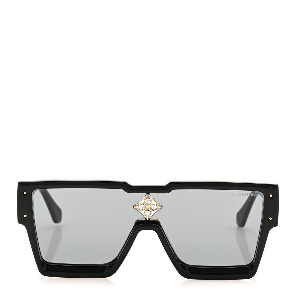 Louis Vuitton Acetate Swarovski Crystal Cyclone Sunglasses Z1578W Black