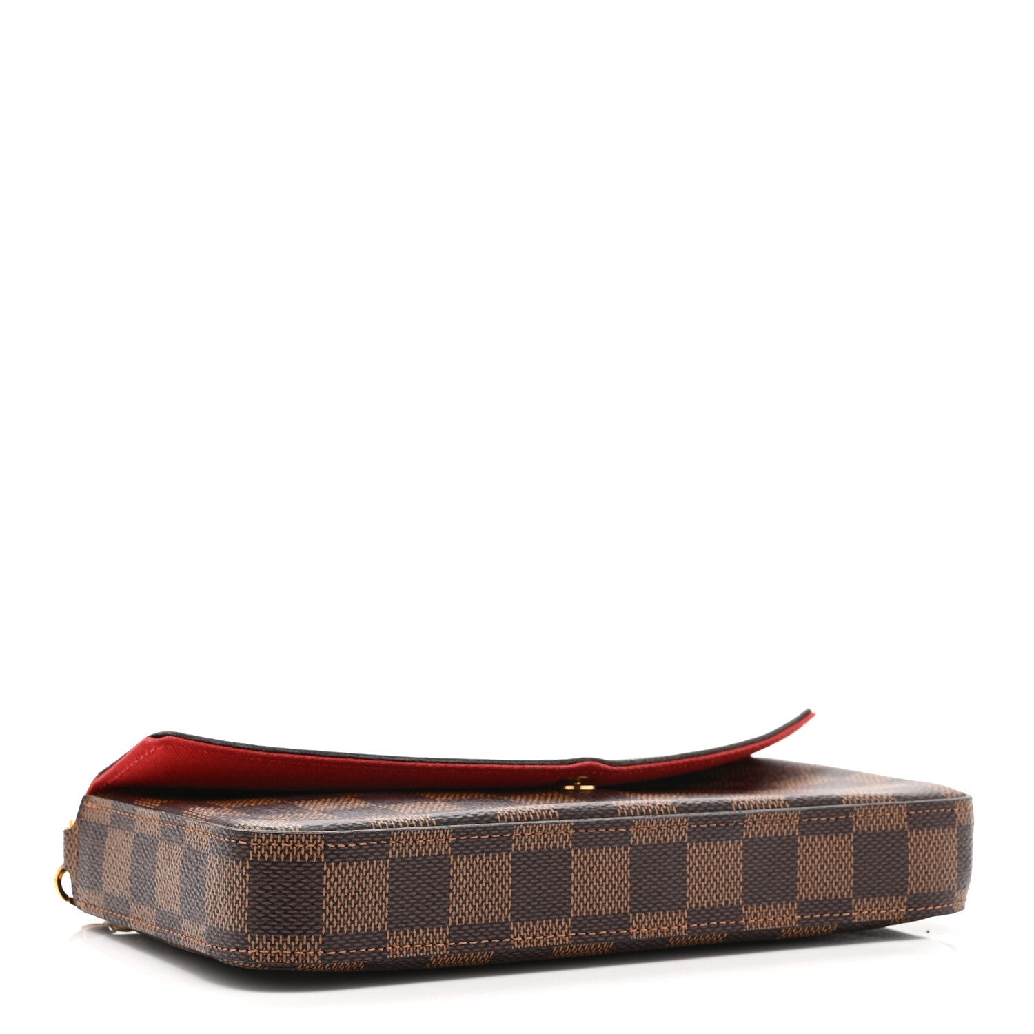 Louis Vuitton Damier Ebene Pochette Felicie Chain Wallet
