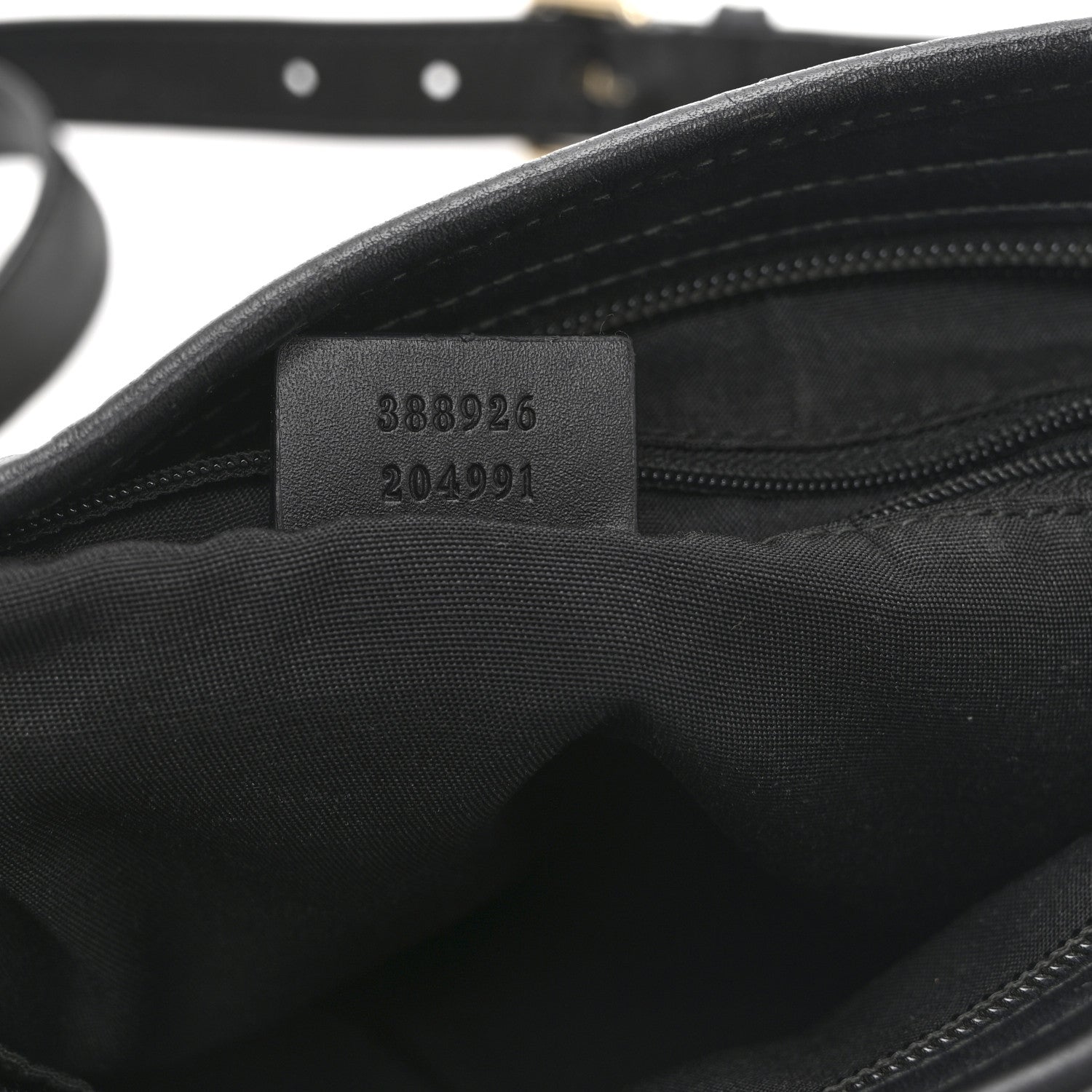 Gucci GG Monogram Web Flat Messenger Bag Black