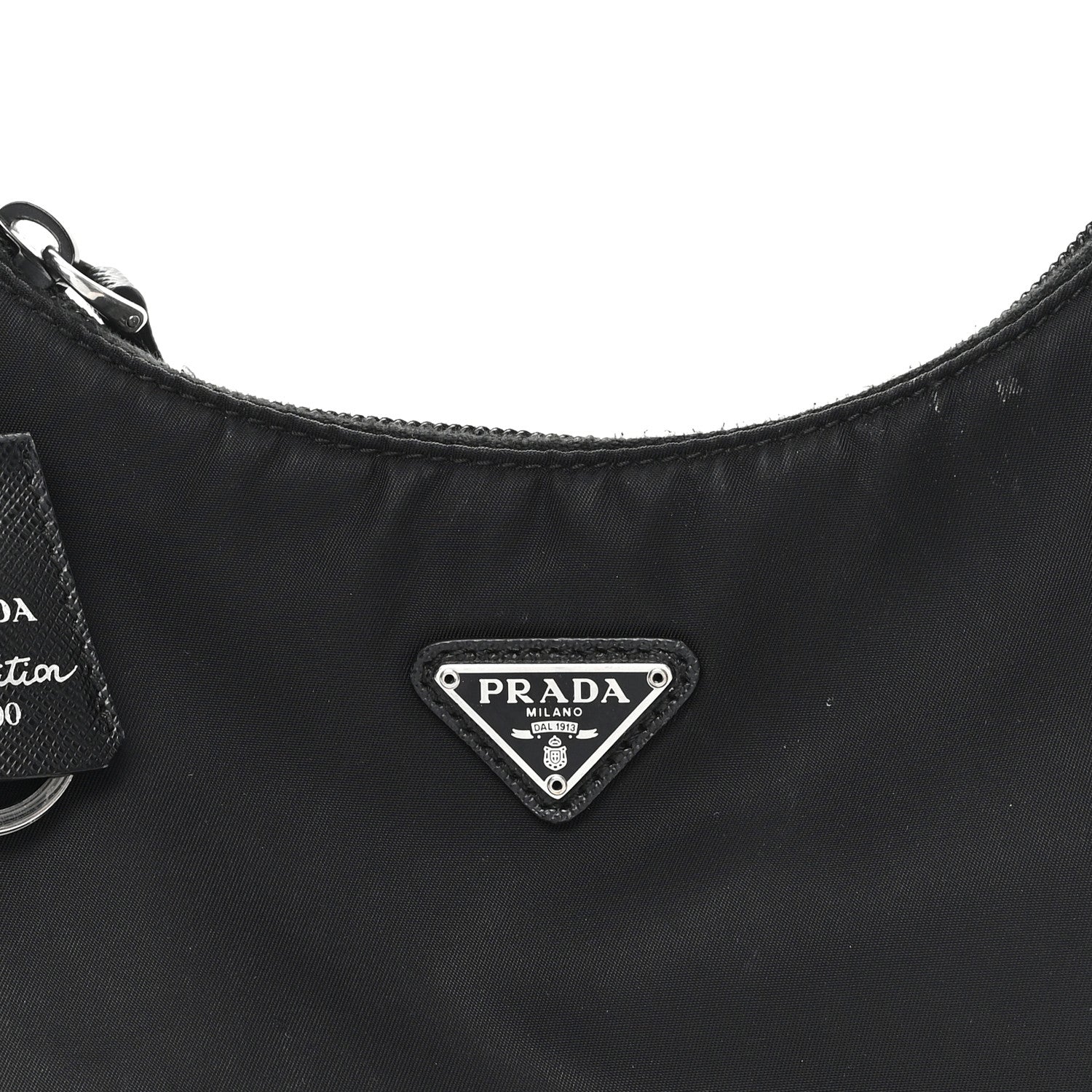 Prada Tessuto Nylon Mini Re-Edition 2000 Bag Black