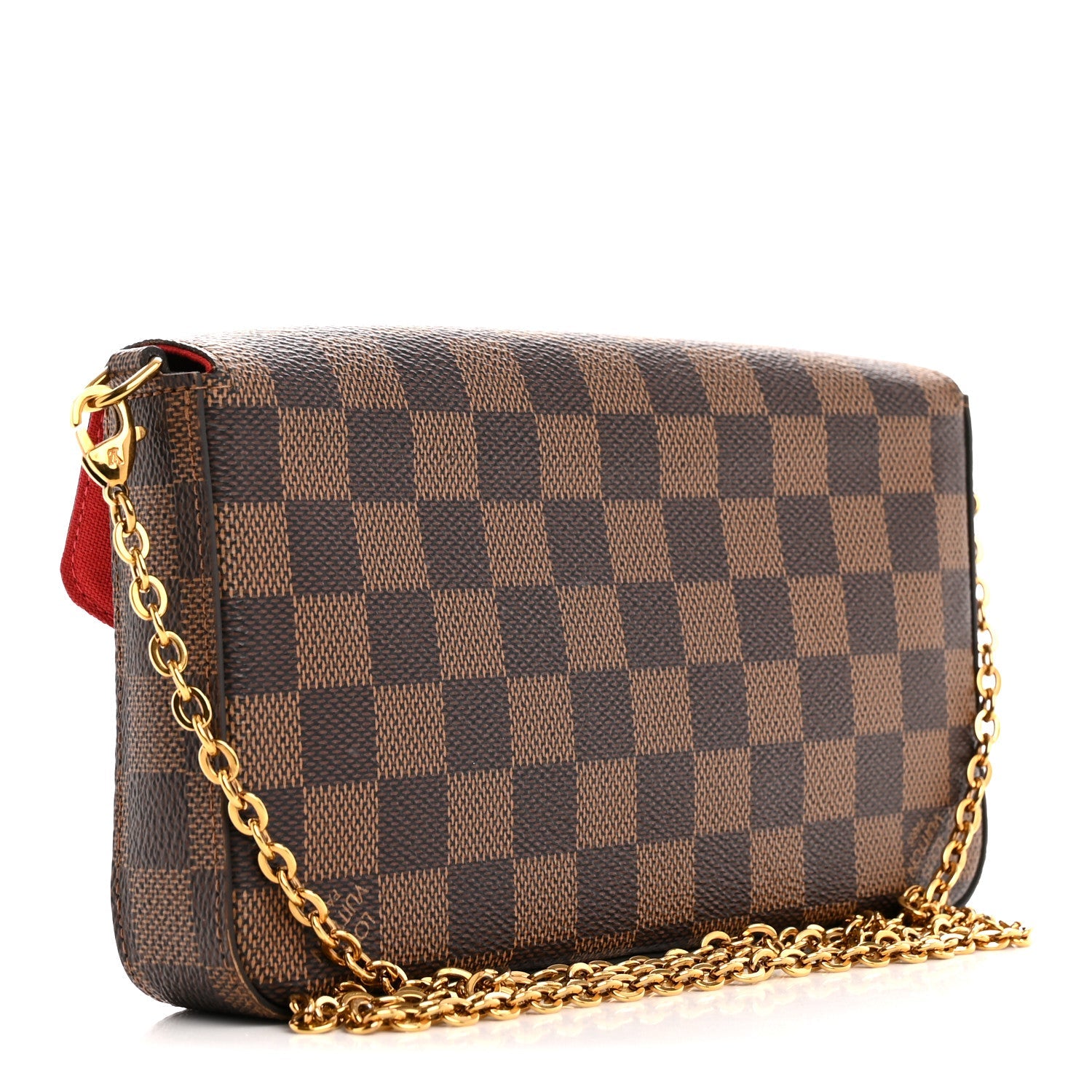 Louis Vuitton Damier Ebene Pochette Felicie Chain Wallet