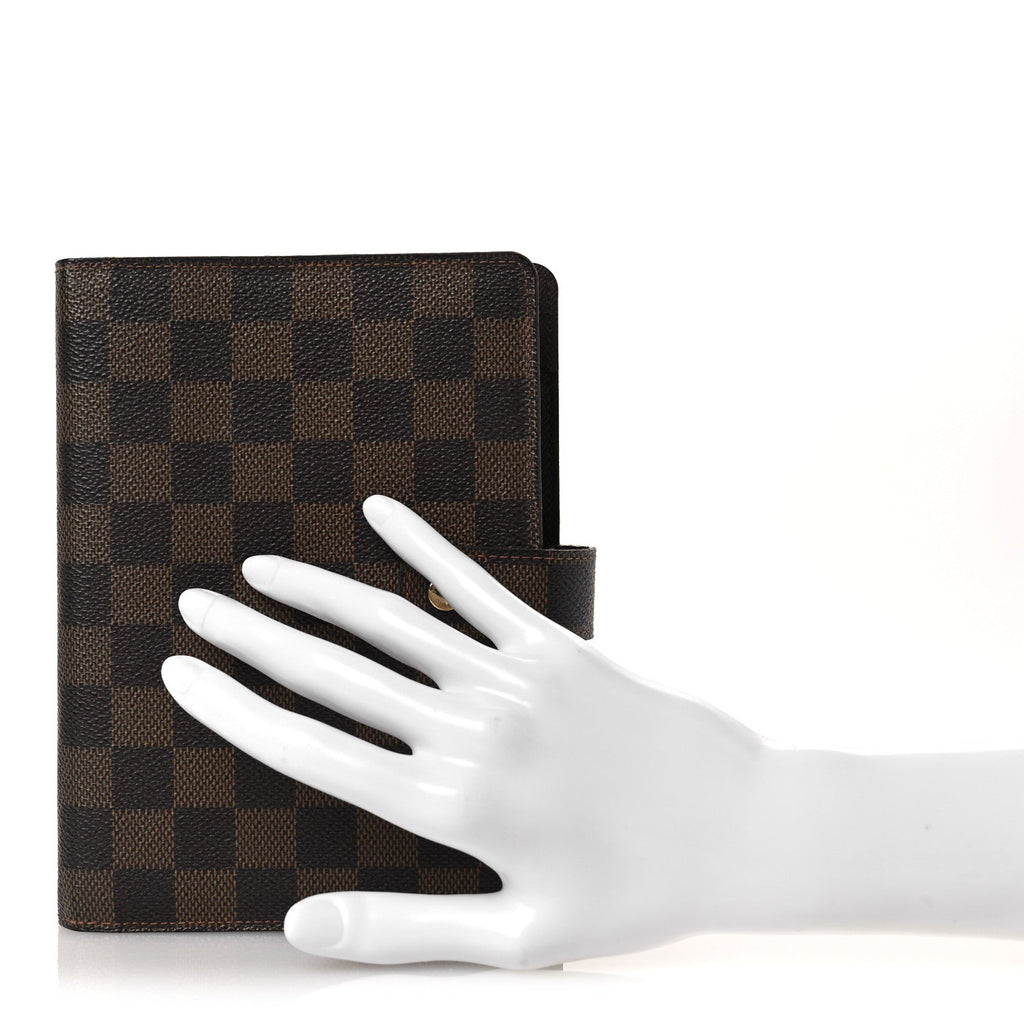 Louis Vuitton Damier Ebene Medium Ring Agenda Cover