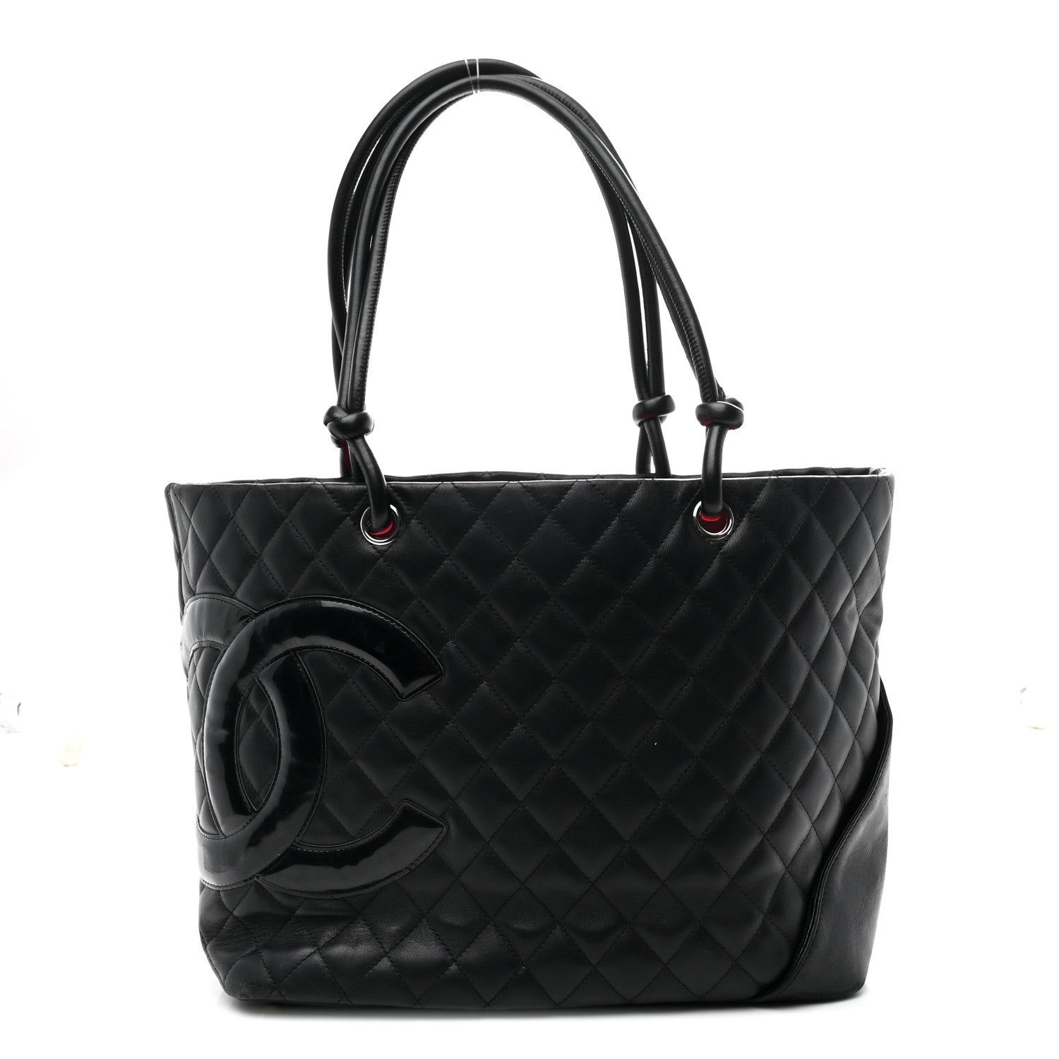 Chanel Calfskin Quilted Large Cambon Tote Black