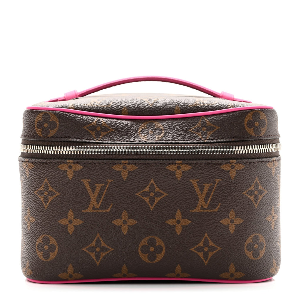 Louis Vuitton Monogram Macassar Nice Mini Fuchsia