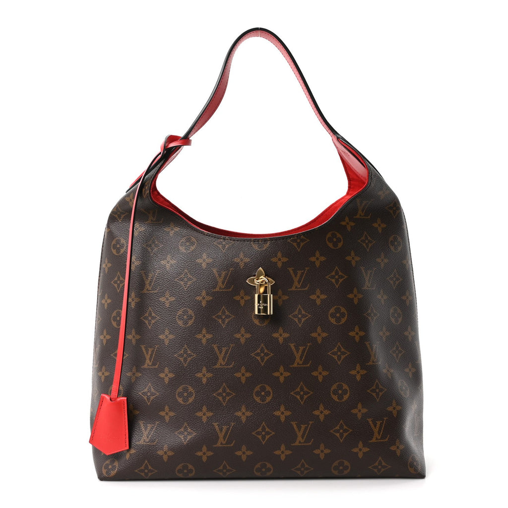 Louis Vuitton Monogram Flower Hobo Coquelicot