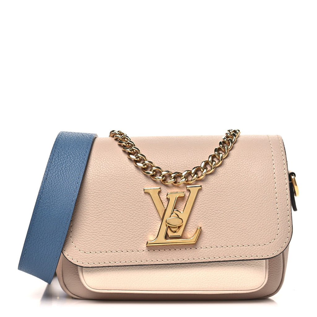 Louis Vuitton Grained Calfskin Lockme Tender Greige