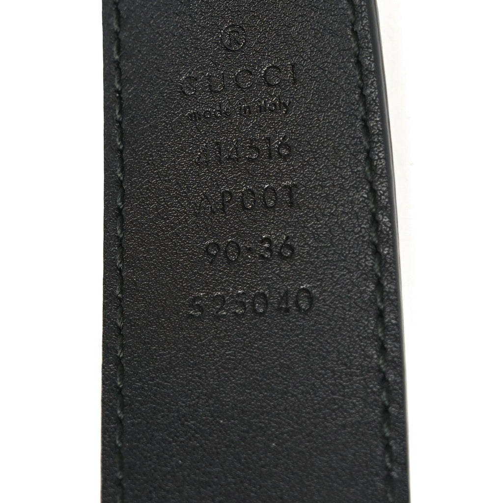 Gucci Calfskin Double G 30mm Belt 90 36 Black