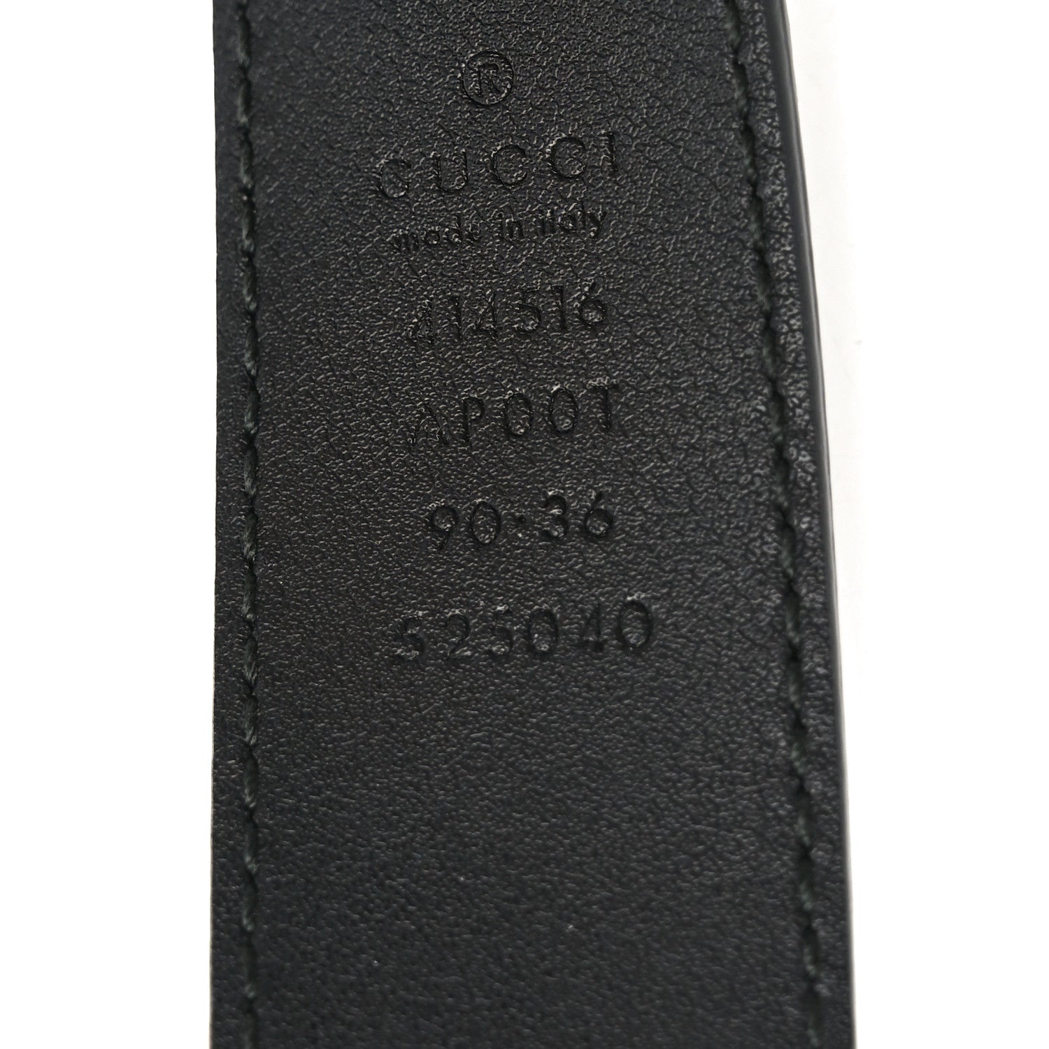 Gucci Calfskin Double G 30mm Belt 90 36 Black