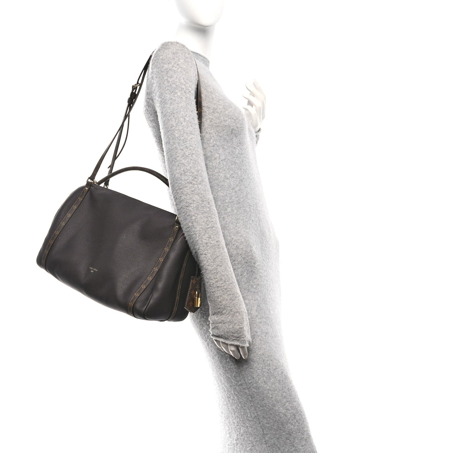 Louis Vuitton Calfskin Monogram Express MM Mahogany