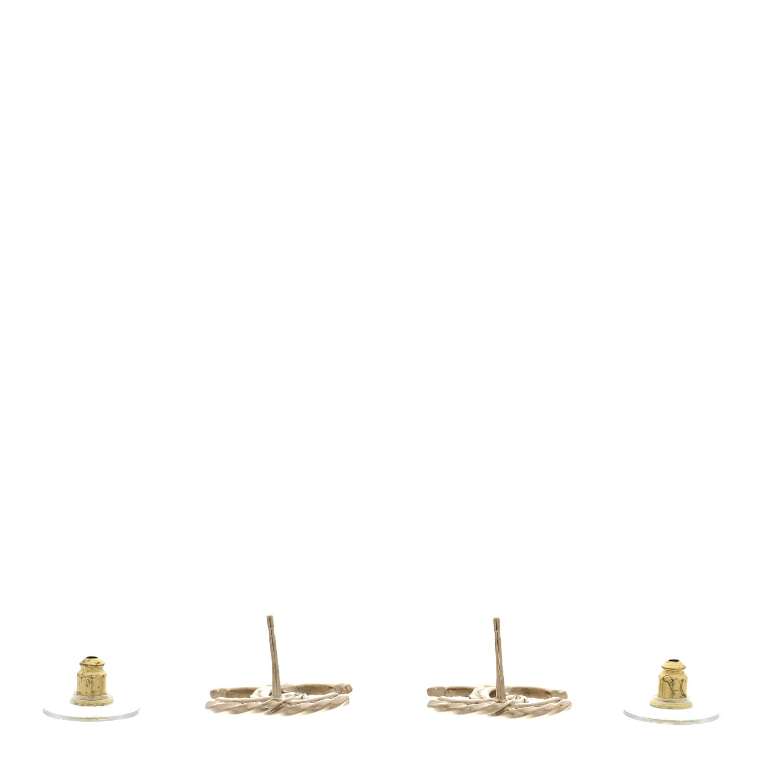 Crystal CC Earrings Gold