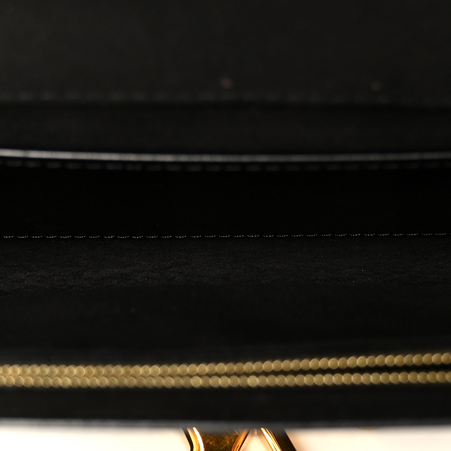 Louis Vuitton Calfskin Chain Louise GM Black