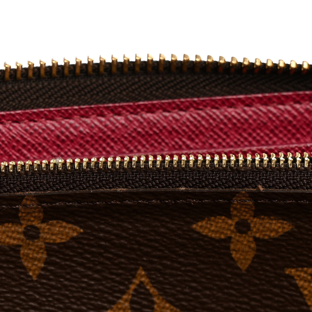 Louis Vuitton Monogram Clemence Wallet Fuchsia
