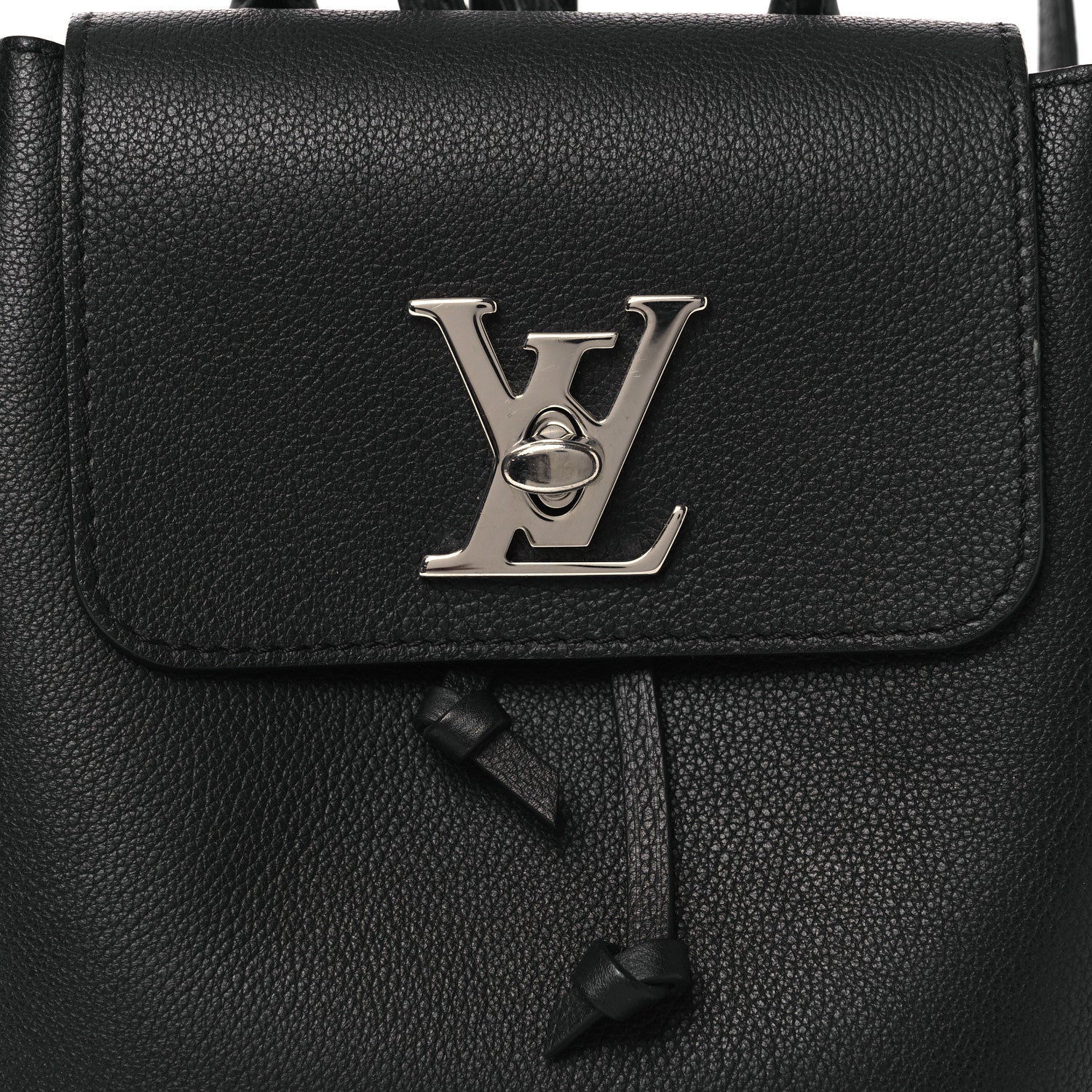 Louis Vuitton Calfskin Lockme Mini Backpack Black