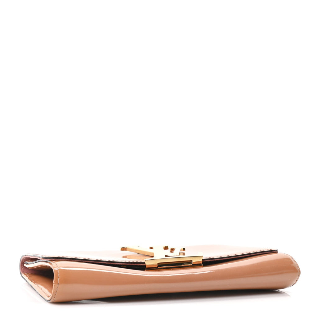 Louis Vuitton Patent Louise New Sobe Clutch Rose Velours