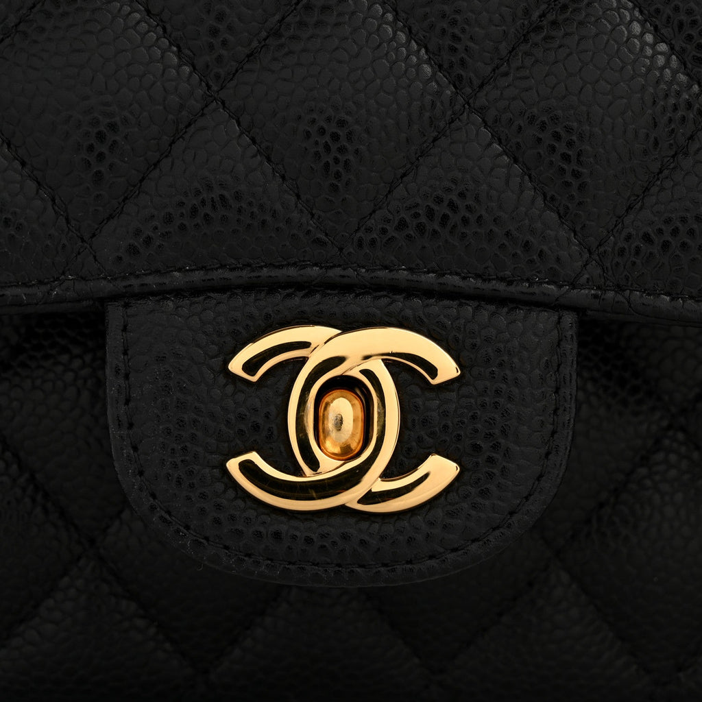 Chanel Caviar Quilted Medium Double Flap Black