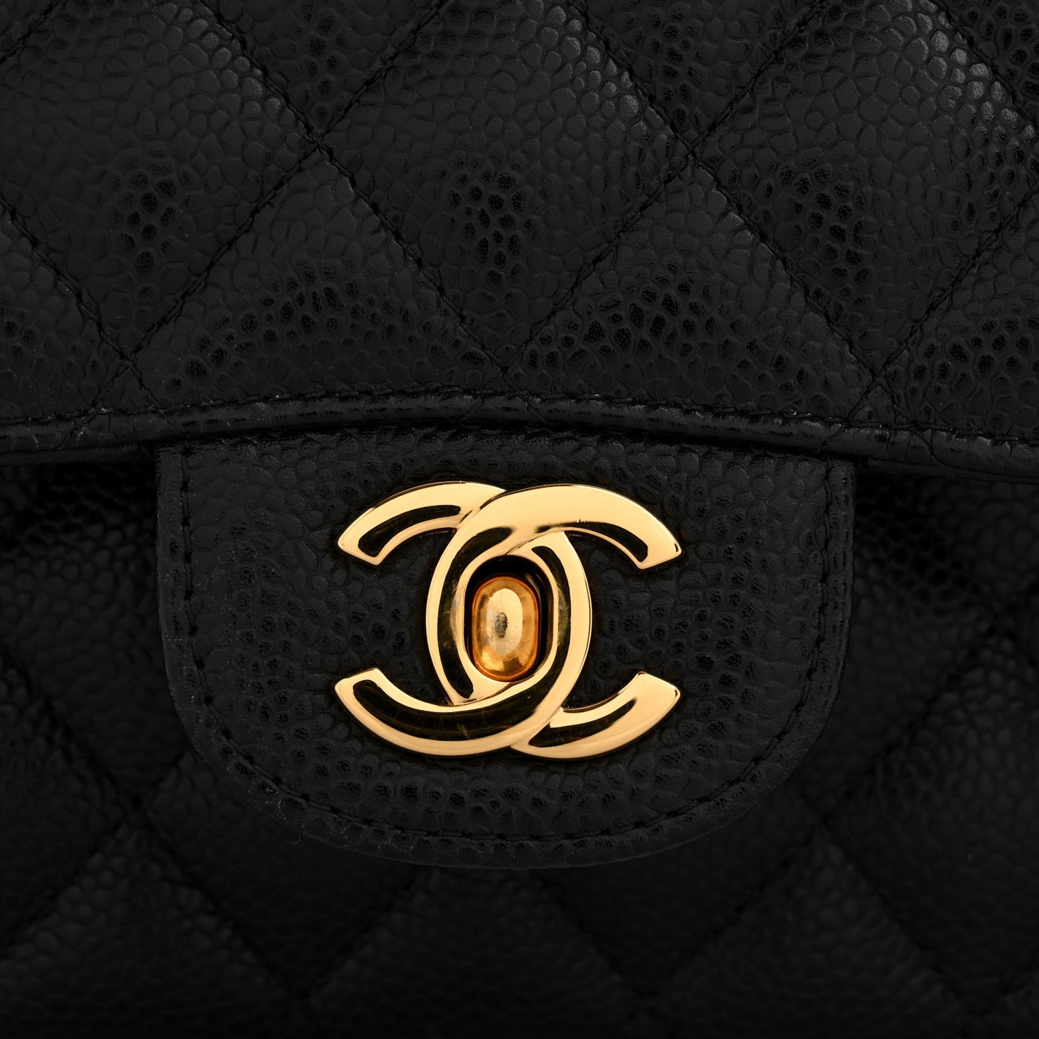 Chanel Caviar Quilted Medium Double Flap Black