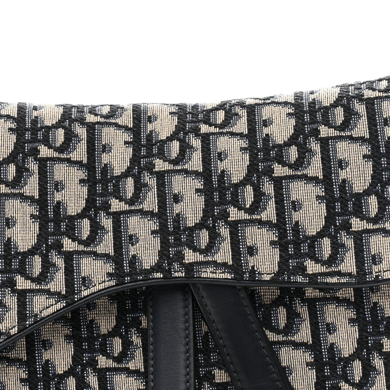 Christian Dior Oblique Saddle Bag Blue