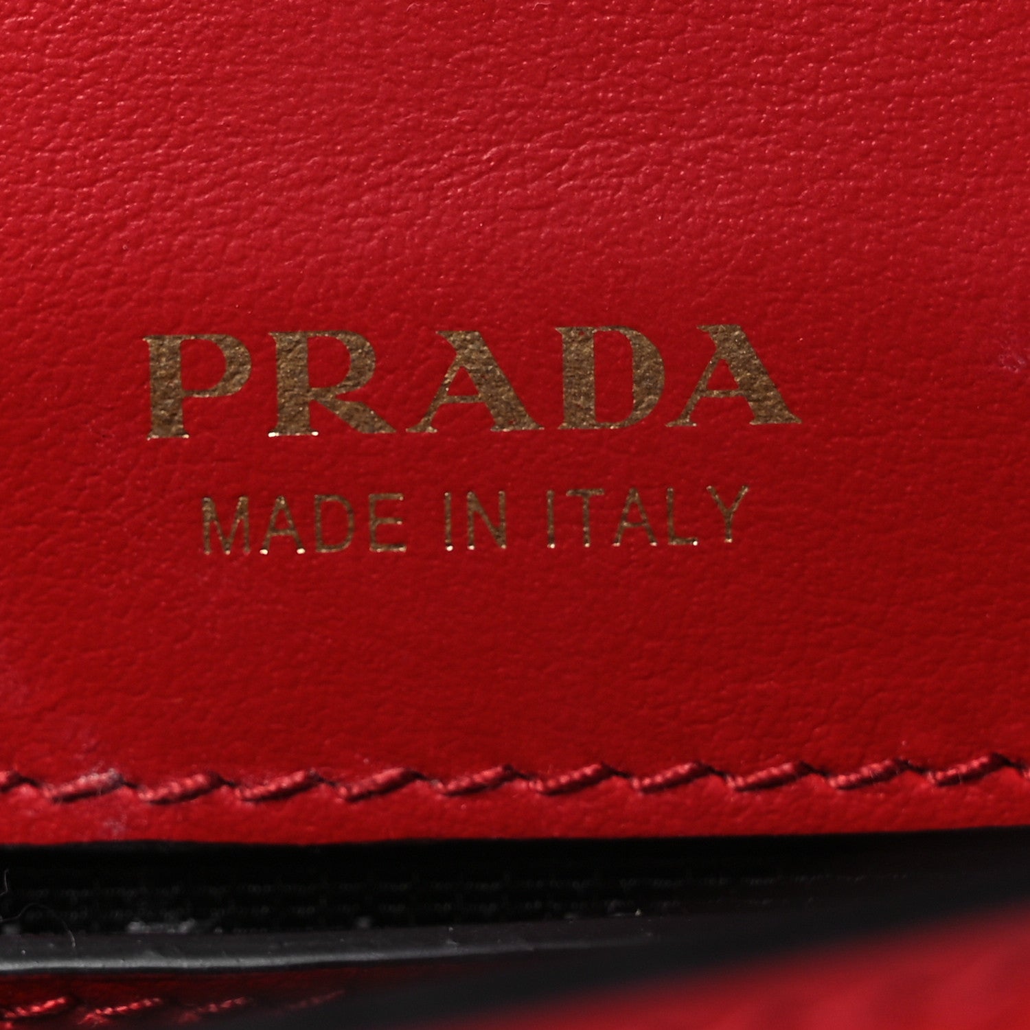 Prada Saffiano City Calf Cahier Belt Bag Fuoco Black