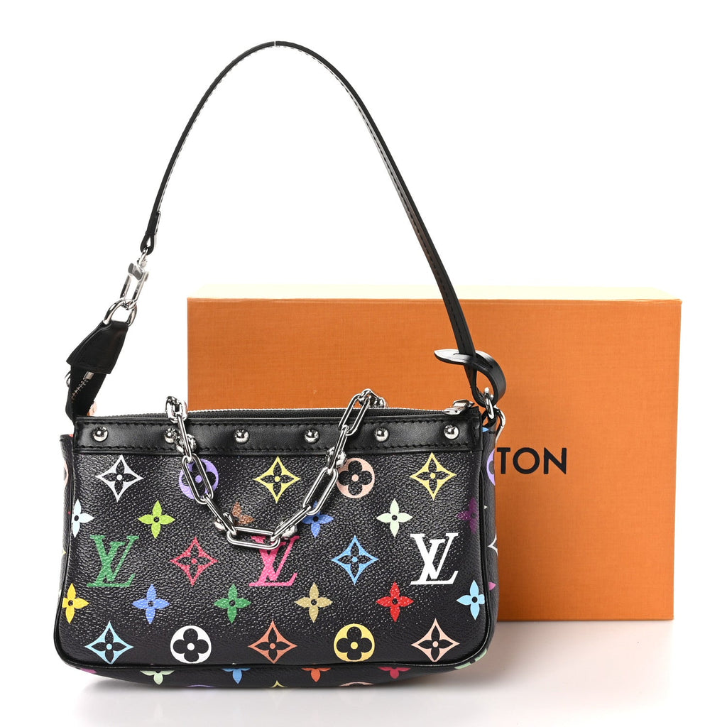 Louis Vuitton LV X TM Monogram Multicolor Pochette Accessories Black