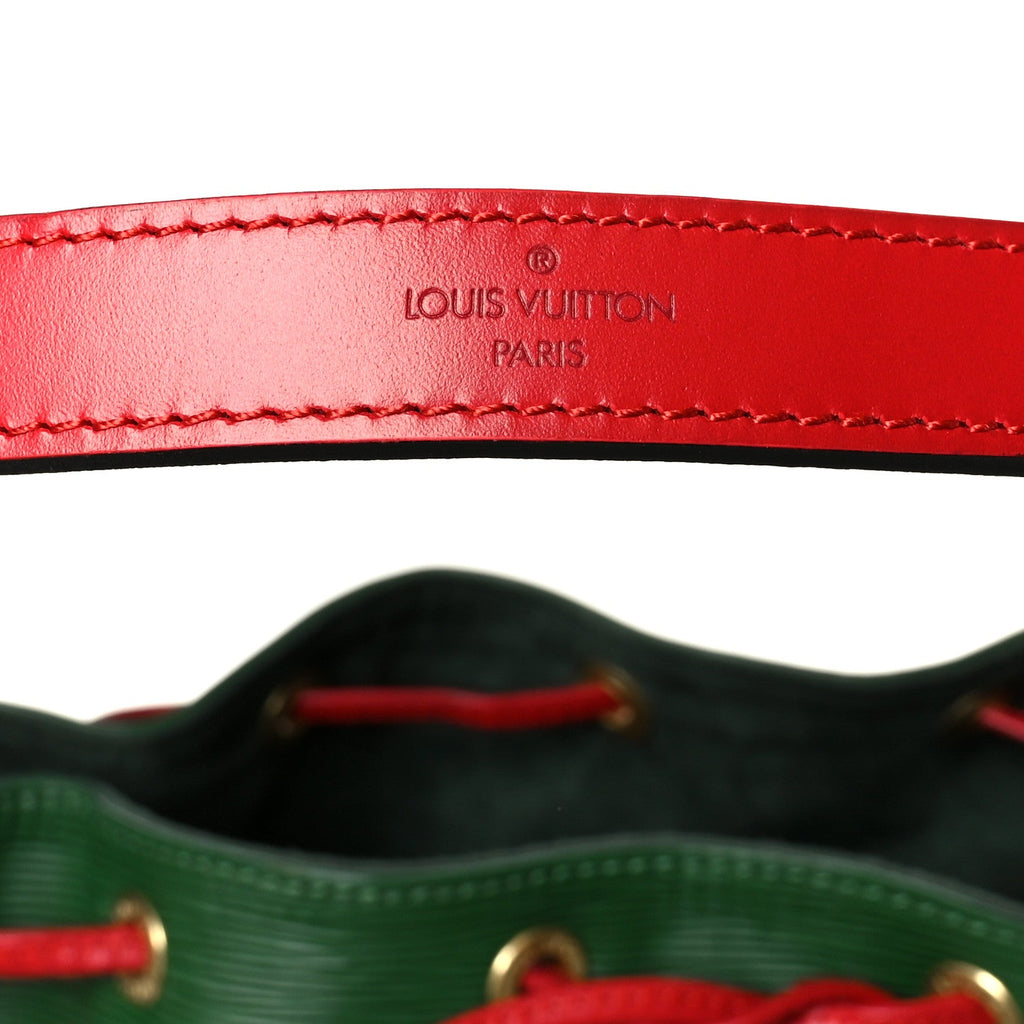 Louis Vuitton Epi Bi-Color Petit Noe Borneo Castillan Red
