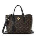 Louis Vuitton Monogram Flower Tote Black