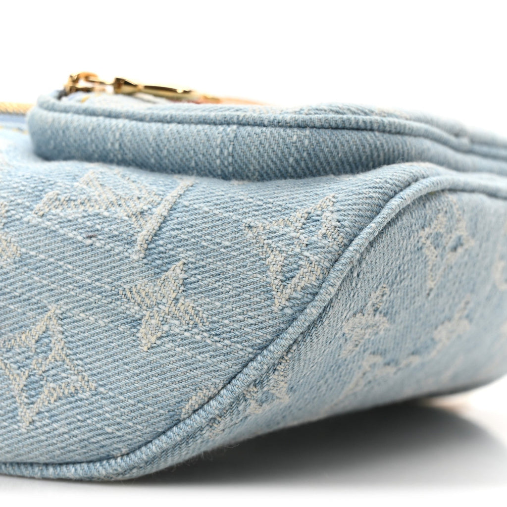 Louis Vuitton Monogram Denim Mini Bumbag Sky Blue