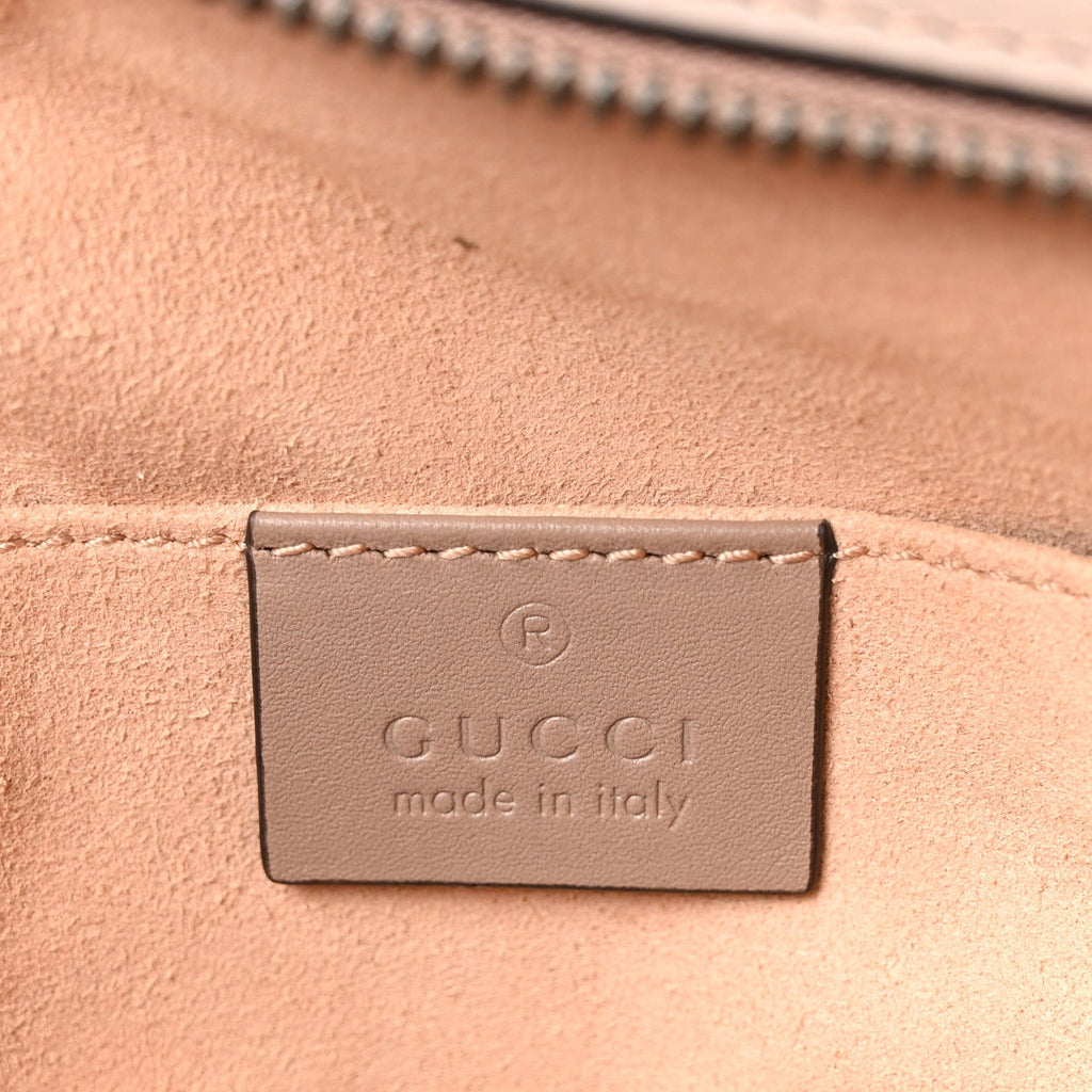 Gucci Calfskin Matelasse GG Marmont Belt Bag 85 34 Porcelain Rose
