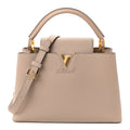 Louis Vuitton Taurillon Capucines PM Galet
