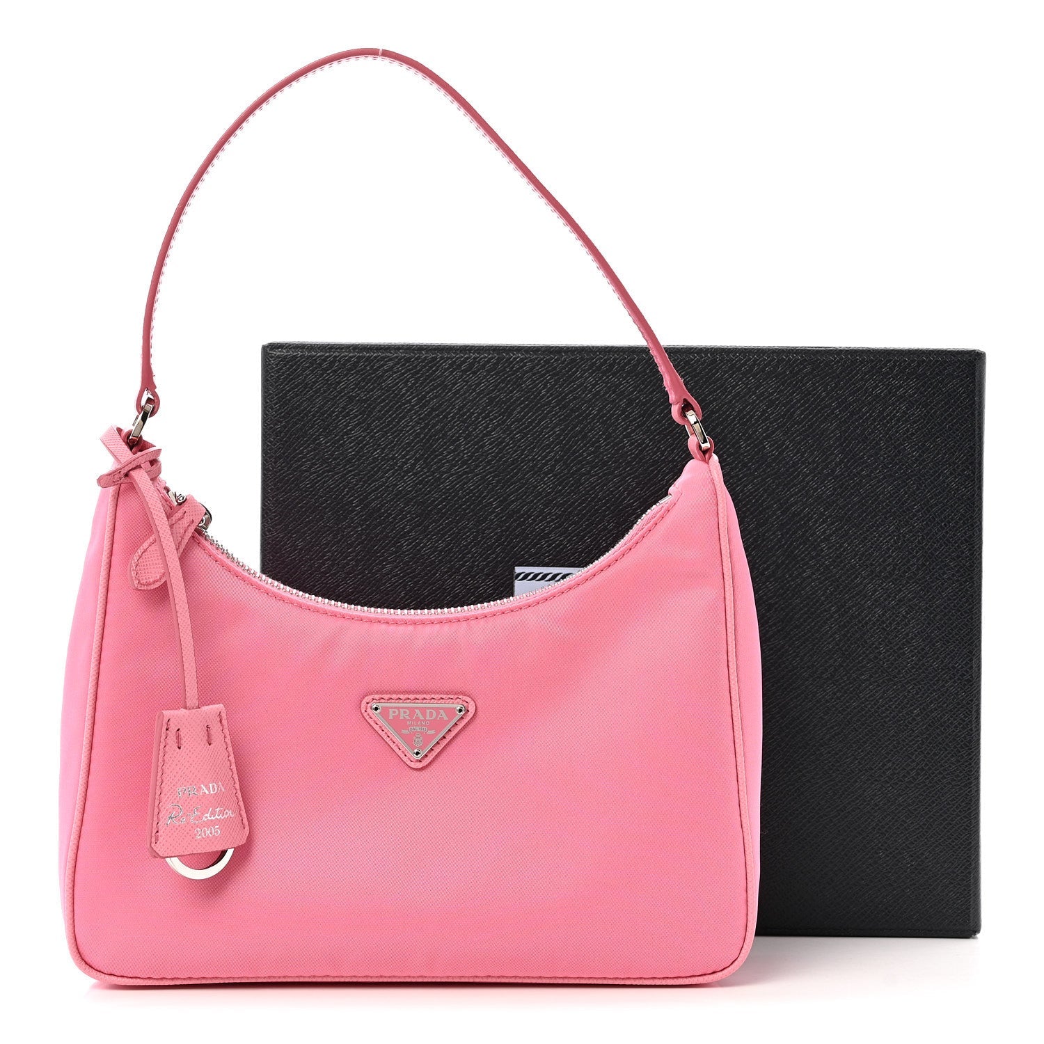 Prada Re-Nylon Saffiano Mini Re-Edition 2005 Bag Begonia