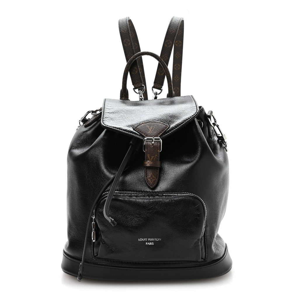 Louis Vuitton Lambskin Monogram Montsouris Vibe PM Black