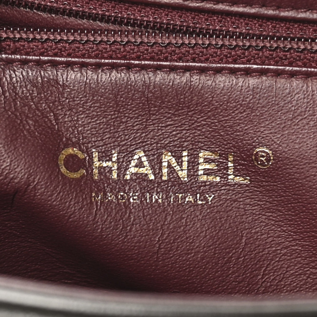 Chanel Lambskin Quilted Large Diamond CC Flap Black
