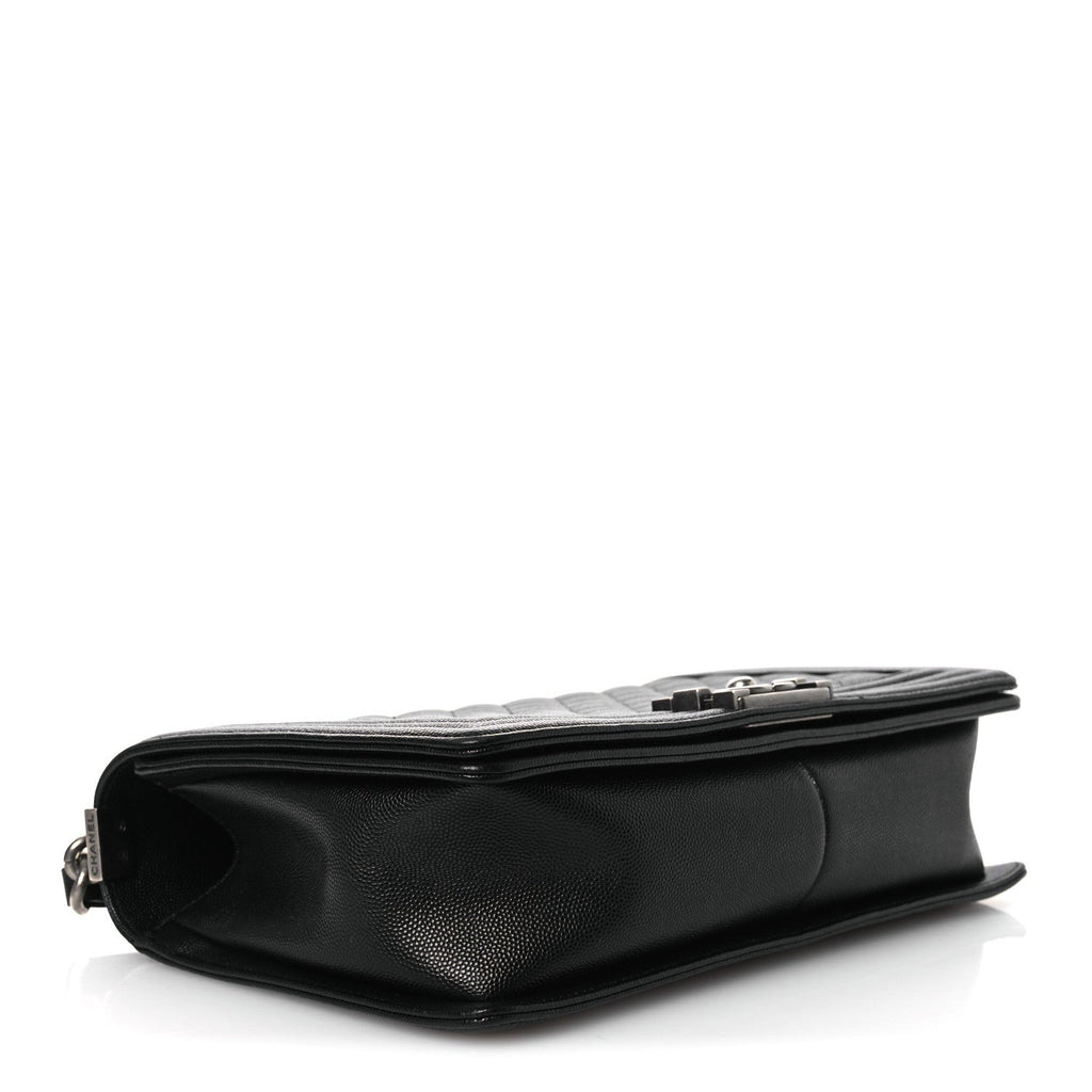 Chanel Caviar Quilted New Medium Boy Flap Black