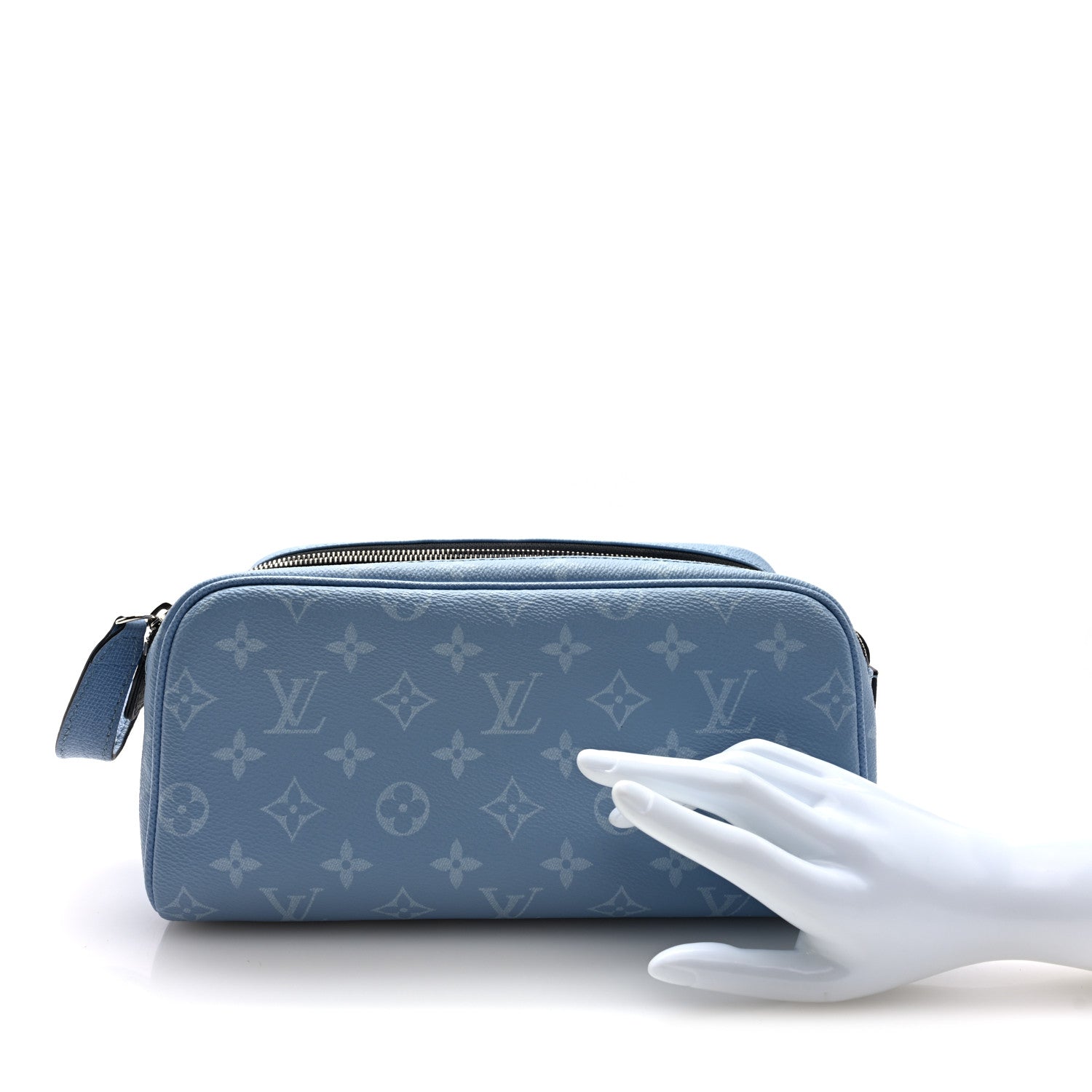 Louis Vuitton Taigarama Dopp Kit Toilet Pouch Sky Blue