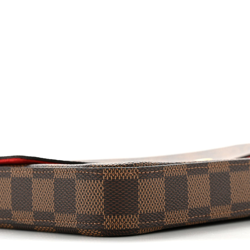 Louis Vuitton Damier Ebene Pochette Felicie Chain Wallet