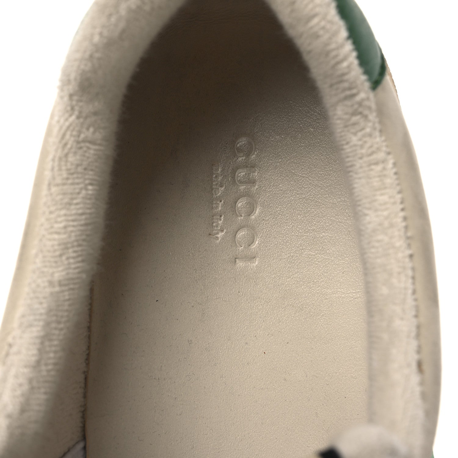 Gucci GG Monogram Nubuck Web Womens Screener Sneakers 40 New Sand Dusty Milk Vintage Green