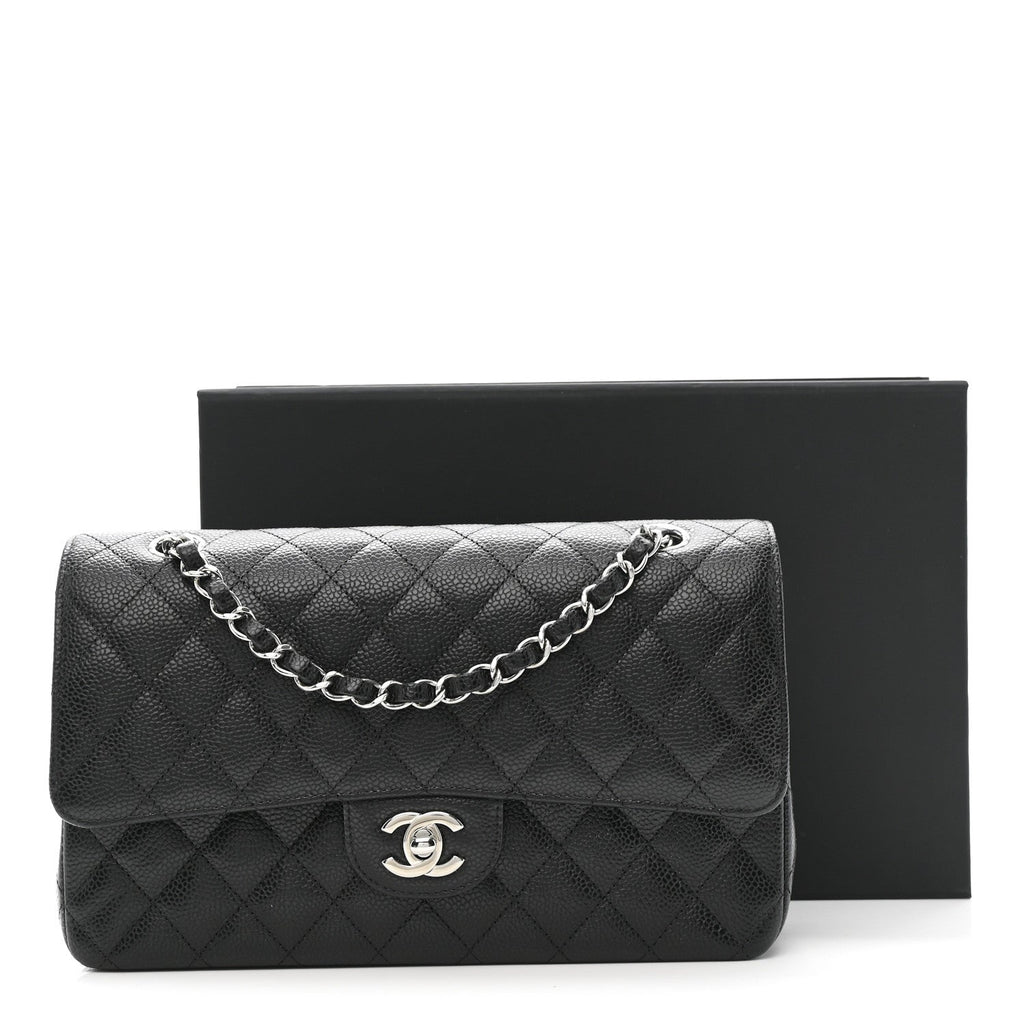 Chanel Caviar Quilted Medium Double Flap Black
