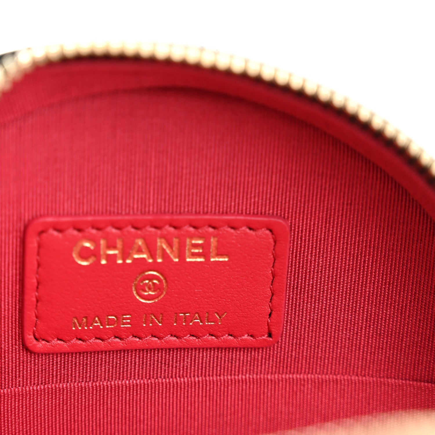 Chanel Lambskin Quilted Chain Around CC Round Clutch With Chain Black