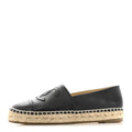 Lambskin CC Espadrilles 36 Black