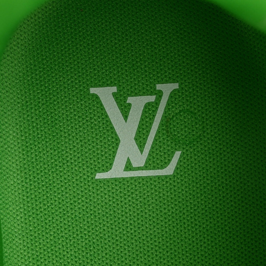 Louis Vuitton Calfskin Mens LV Skate Sneaker 9 Grey Green